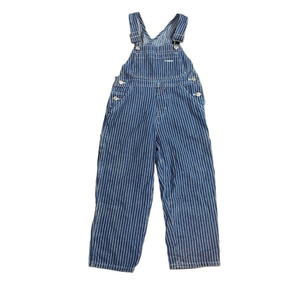 GAP Factory Other - GAP Y2k Blue White Stripe Railroad Overalls Bibs Size XS